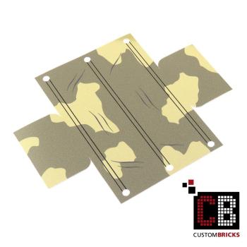 Custom WW2 tarpaulin dark tan camo without emblem