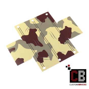 Custom WW2 tarpaulin tan camo 3colors
