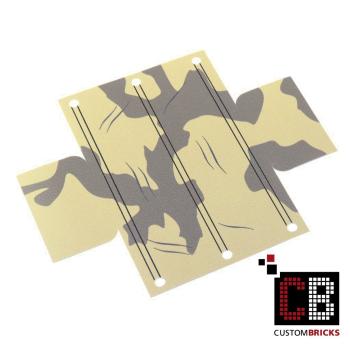 Custom WW2 tarpaulin tan camo without emblem
