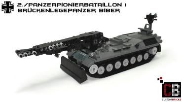 CUSTOM Bundeswehr Bridge-laying tank Biber made of LEGO® bricks