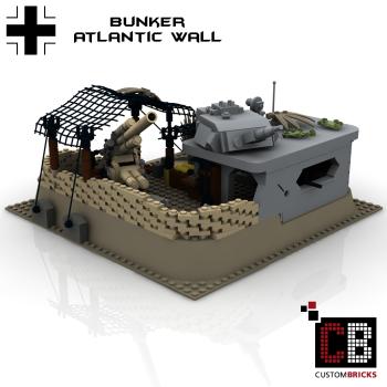 Custom WW2 Normadie  Bunker - Flak 36 & Tank IV