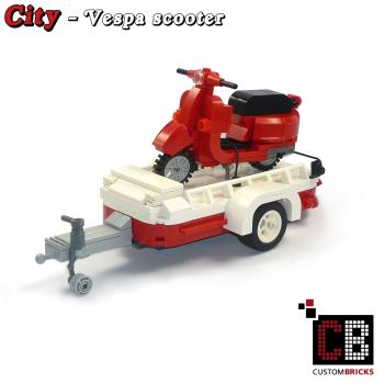 scooter with trailer T1 10220 made of LEGO® bricks