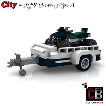 Custom Mini-C. ATV Tuning Quad mit Anhänger