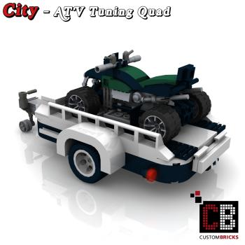 Custom Mini-C. ATV Tuning Quad mit Anhänger
