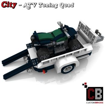 Custom Mini-C. ATV Tuning Quad mit Anhänger
