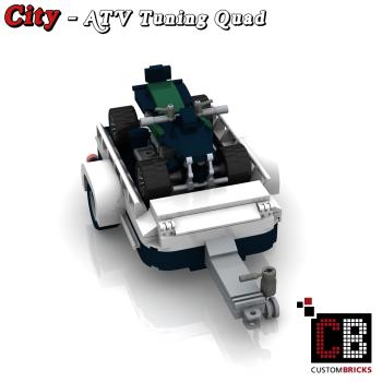 Custom Mini-C. ATV Tuning Quad mit Anhänger