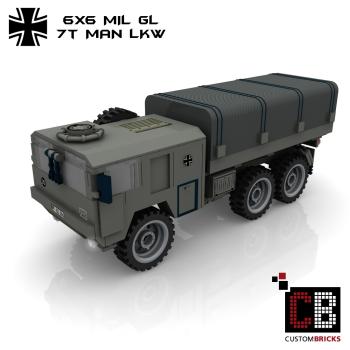 Custom Bundeswehr 7t MAN mil gl 6x6 Truck - gray