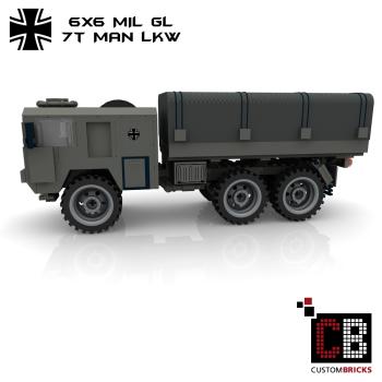 Custom Bundeswehr 7t MAN mil gl 6x6 Truck - gray