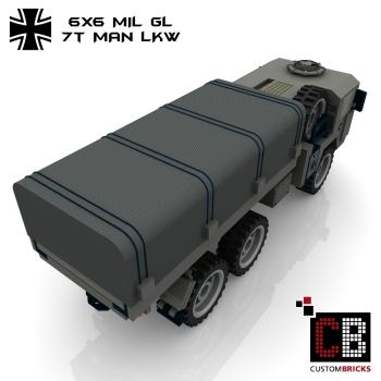 Custom Bundeswehr 7t MAN mil gl 6x6 Truck - gray
