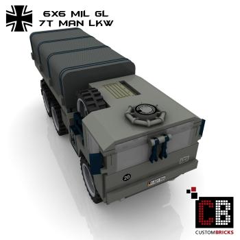 Custom Bundeswehr 7t MAN mil gl 6x6 Truck - gray