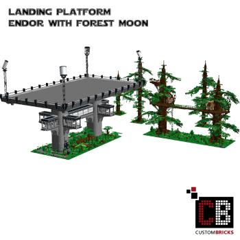 Custom Landingplatform + Trees  for Star Wars