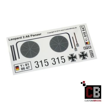 Custom Decals Bundeswehr Leopard Tank