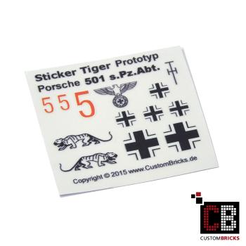 Custom Decals 501 s.Pz.Abt Tiger Porsche (P)
