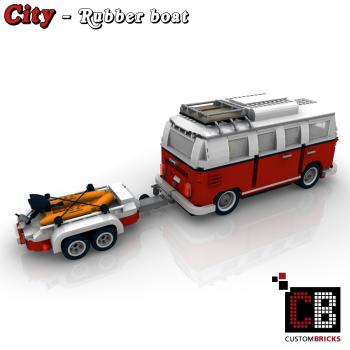 Custom T1-Bus Trailer with Boat