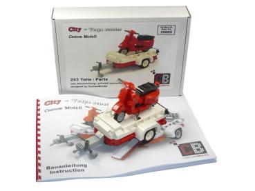 scooter with trailer T1 10220 made of LEGO® bricks