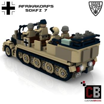 Custom WW2 Afrikakorps SdKfz 7 - Zugkraftwagen