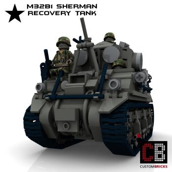 Custom WW2 M32B1 Sherman Recovery Tank