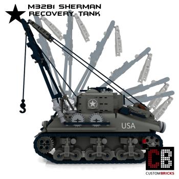 Custom WW2 M32B1 Sherman Recovery Tank