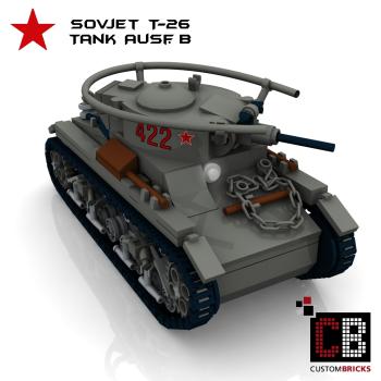 Custom WWII Sovjet T-26 Tank Ausf.B
