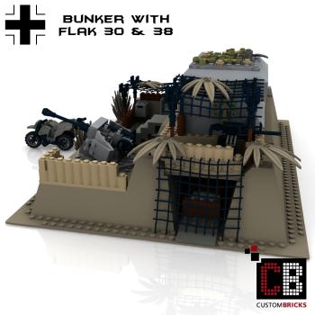 Custom WW2 Normandie Bunker - Flak 30 & Flak 38