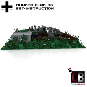 Custom WW2 SdKfz 7 + Flak 36 + Bunker