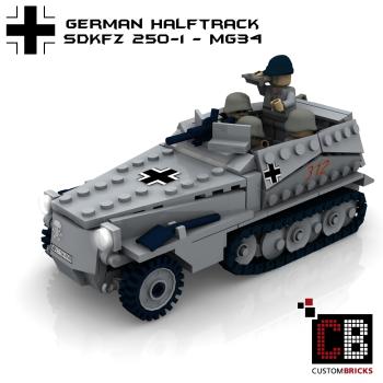 Custom WW2 SdKfz 250-1 with MG 34 - Old Version