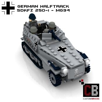 Custom WW2 SdKfz 250-1 with MG 34 - Old Version