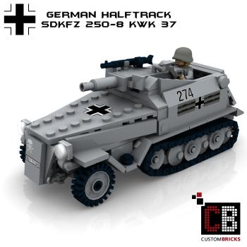 Custom WW2 SdKfz 250-8 with 75mm KwK - New Version