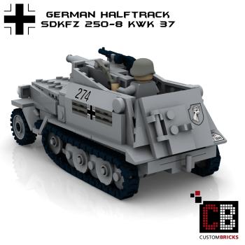 Custom WW2 SdKfz 250-8 with 75mm KwK - New Version