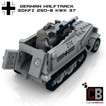 Custom WW2 SdKfz 250-8 with 75mm KwK - New Version