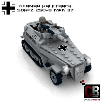 Custom WW2 SdKfz 250-8 with 75mm KwK - New Version