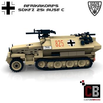 Custom WW2 Afrikakorps SdKfz 251-1 Ausf.C