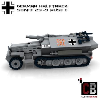 Custom WW2 SdKfz 251-9 Ausf.C armored tank