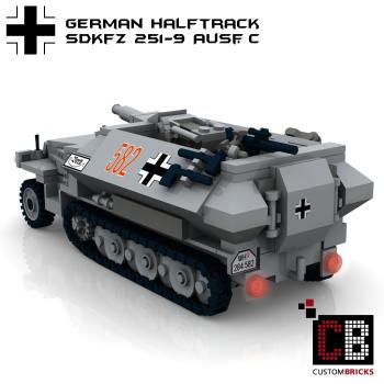Custom WW2 SdKfz 251-9 Ausf.C armored tank