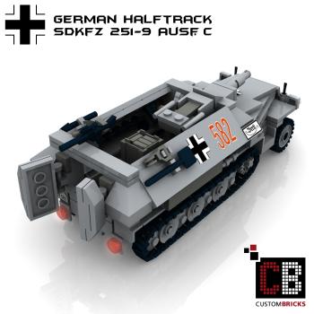 Custom WW2 SdKfz 251-9 Ausf.C armored tank