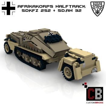 Custom WW2 Afrikakorps SdKfz 252 mit Sd Anhänger 32