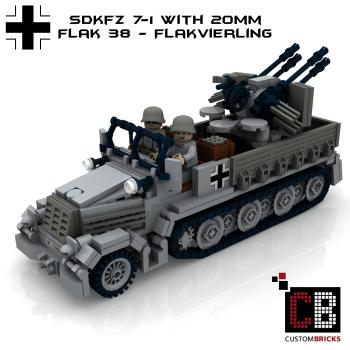 Custom WW2 SdKfz 7-1 - 20mm Flakvierling