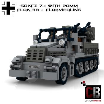 Custom WW2 SdKfz 7-1 - 20mm Flakvierling