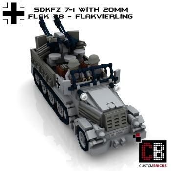 Custom WW2 SdKfz 7-1 - 20mm Flakvierling