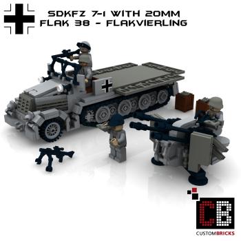 Custom WW2 SdKfz 7-1 - 20mm Flakvierling