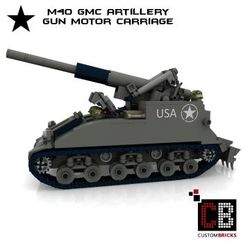 Custom WW2 M40 GMC - Gun Motor Carriage