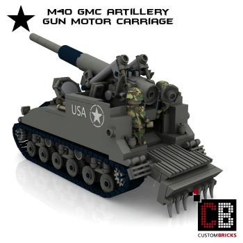 Custom WW2 M40 GMC - Gun Motor Carriage