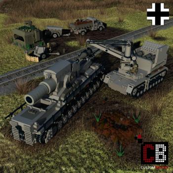 Custom WW2 Mörser Karl Gerät 041 - Thor