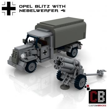 Custom WW2 Opel Blitz with Nebelwerfer 41