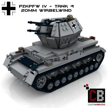 Custom WW2 Tank 4 PzKpfw IV Wirbelwind