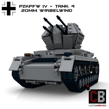 Custom WW2 Tank 4 PzKpfw IV Wirbelwind