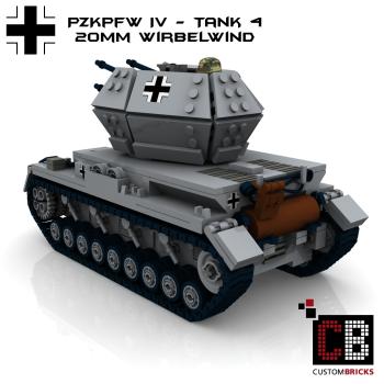 Custom WW2 Tank 4 PzKpfw IV Wirbelwind