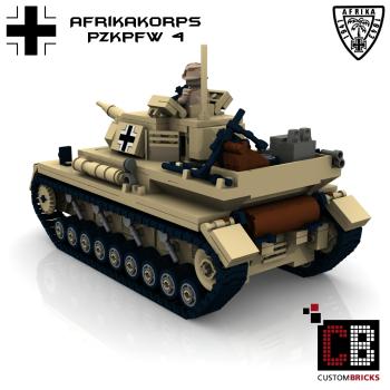 Custom WW2 Afrikakorps PzKpfw IV Panzerkampfwagen 4