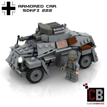 Custom WW2 SdKfz 222 Armored Car