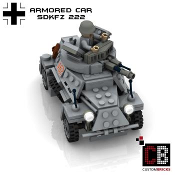 Custom WW2 SdKfz 222 Armored Car